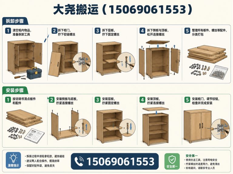 钢城区家具拆装展示图